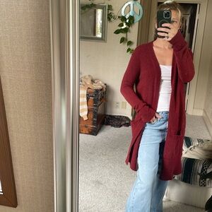 Madewell Wool Alpaca Comfy Maxi Cardigan